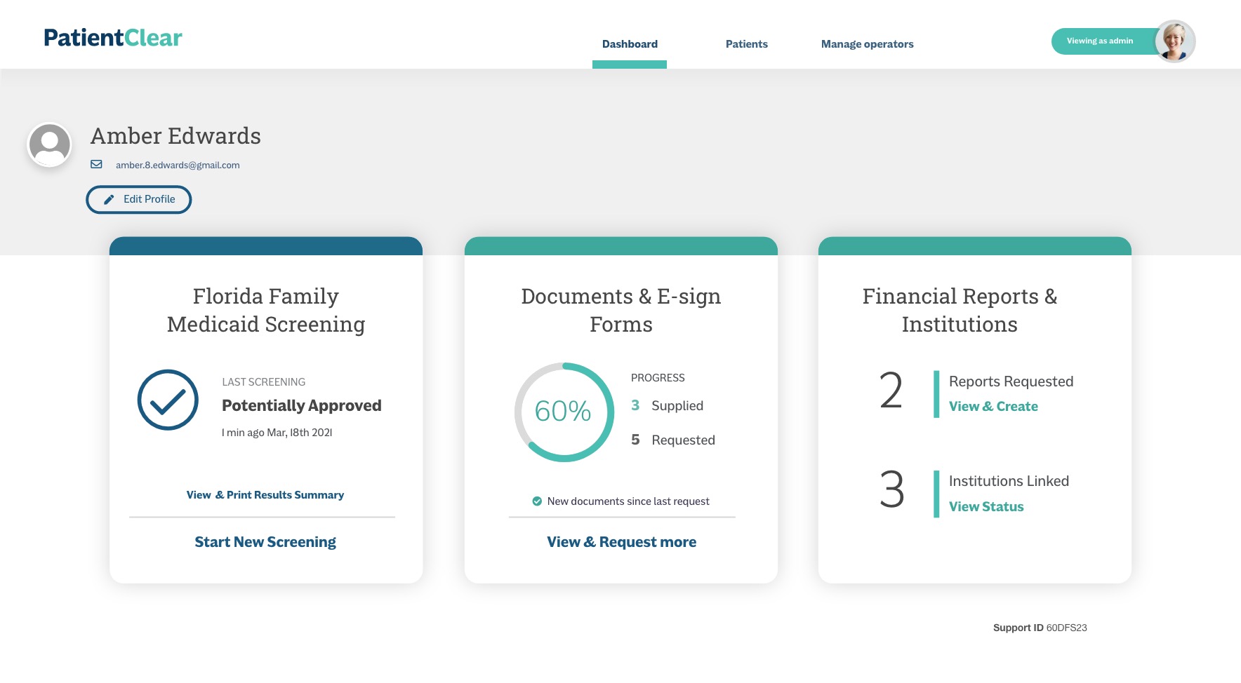 tenant dashboard screenshot